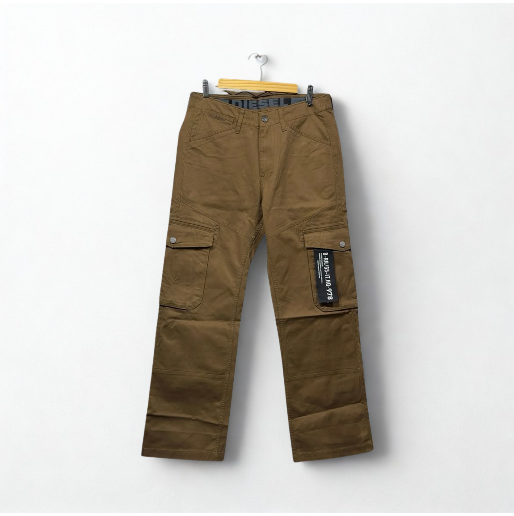 Diesel Brown Cargo Pants - Men’s Utility Streetwear