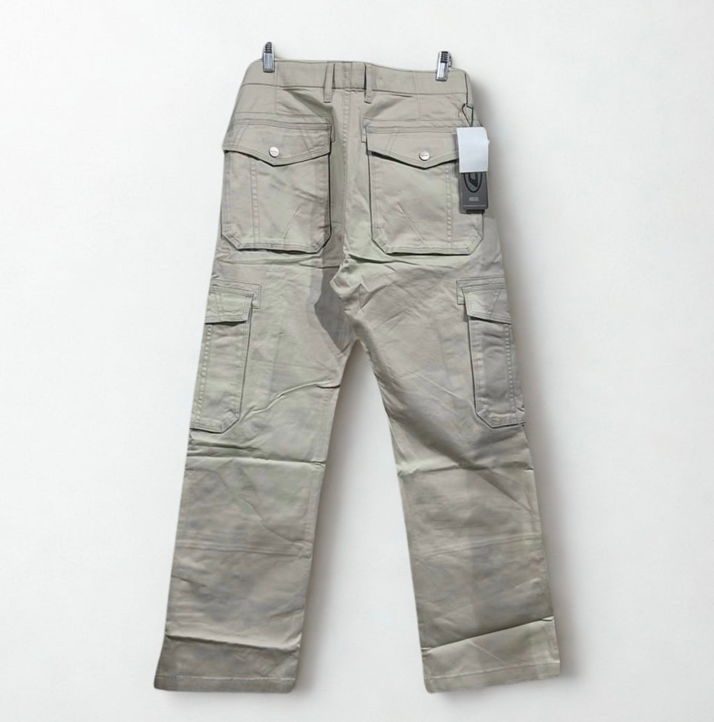 Diesel Light Grey Cargo Pants - Men’s Premium Utility Style