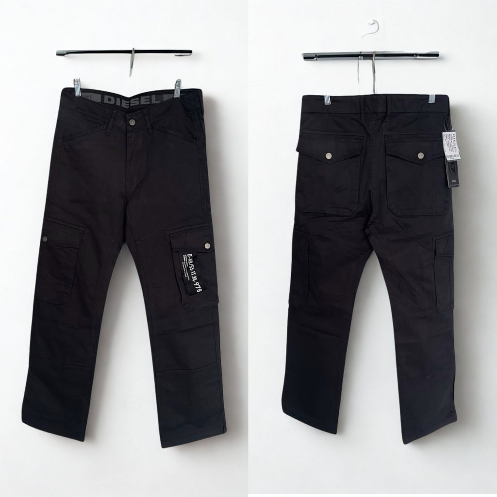 Diesel Black Cargo Pants - Men’s Premium Streetwear