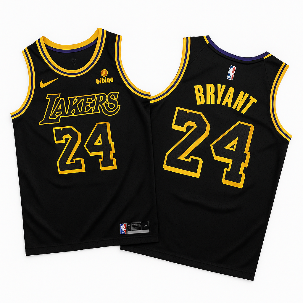 Kobe Bryant #24 Black Los Angeles Lakers Jersey – Classic Edition