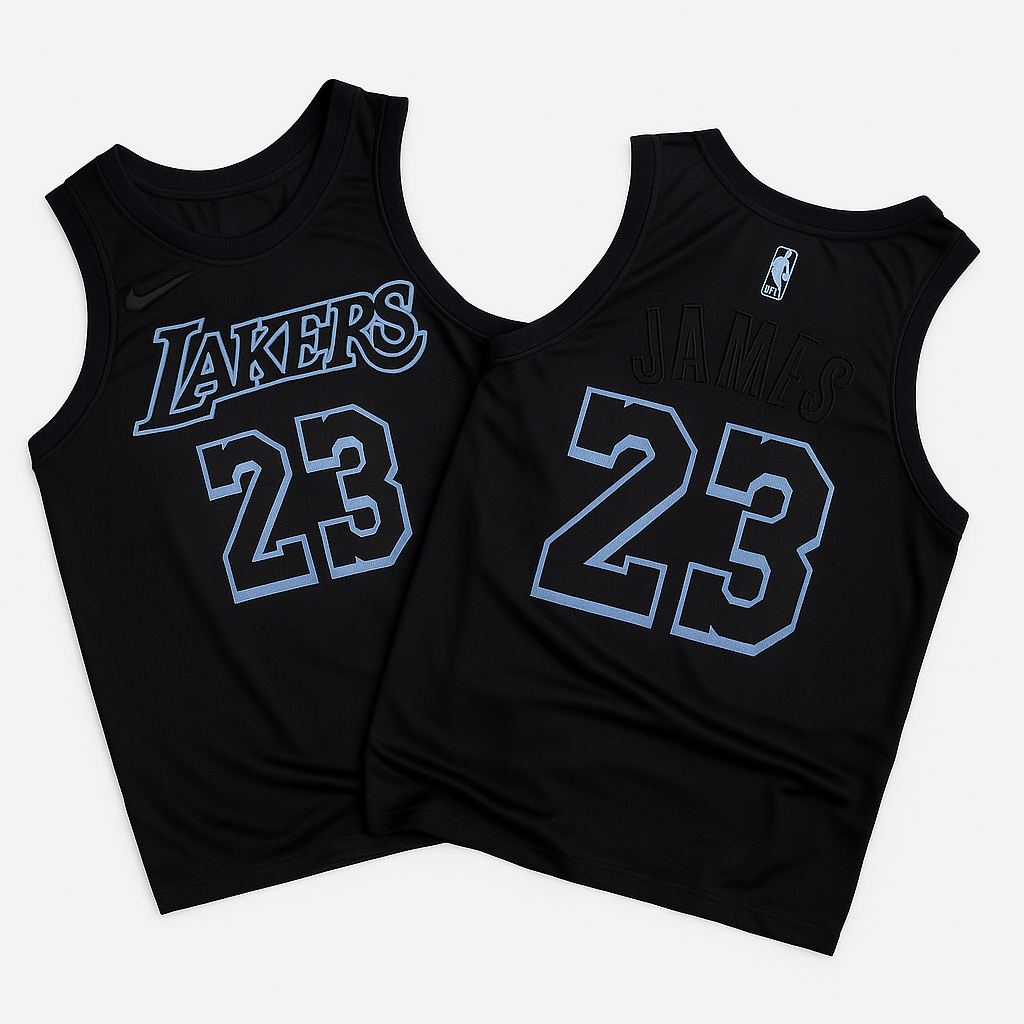 LeBron James #23 Lakers Black Jersey – City Edition