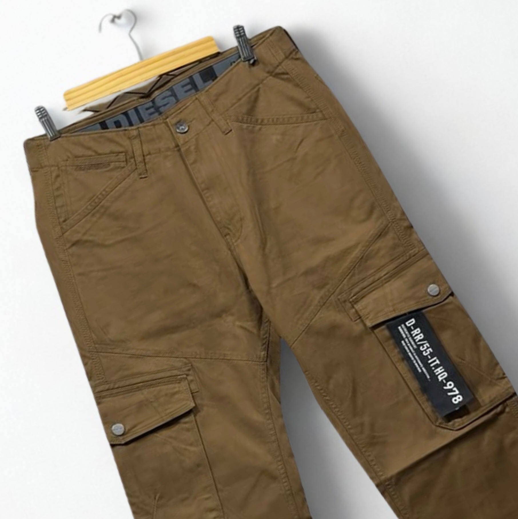 Diesel Brown Cargo Pants - Men’s Utility Streetwear