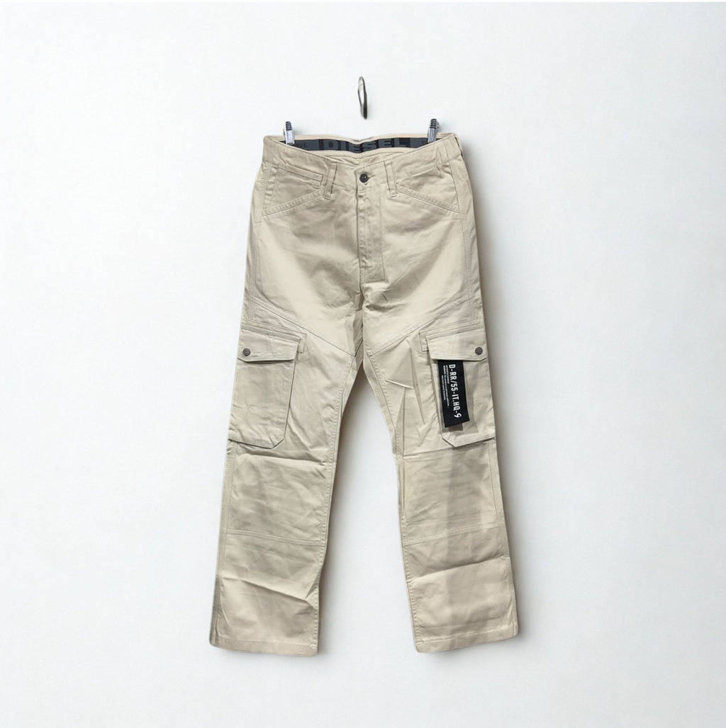 Diesel Men’s Beige Utility Cargo Pants