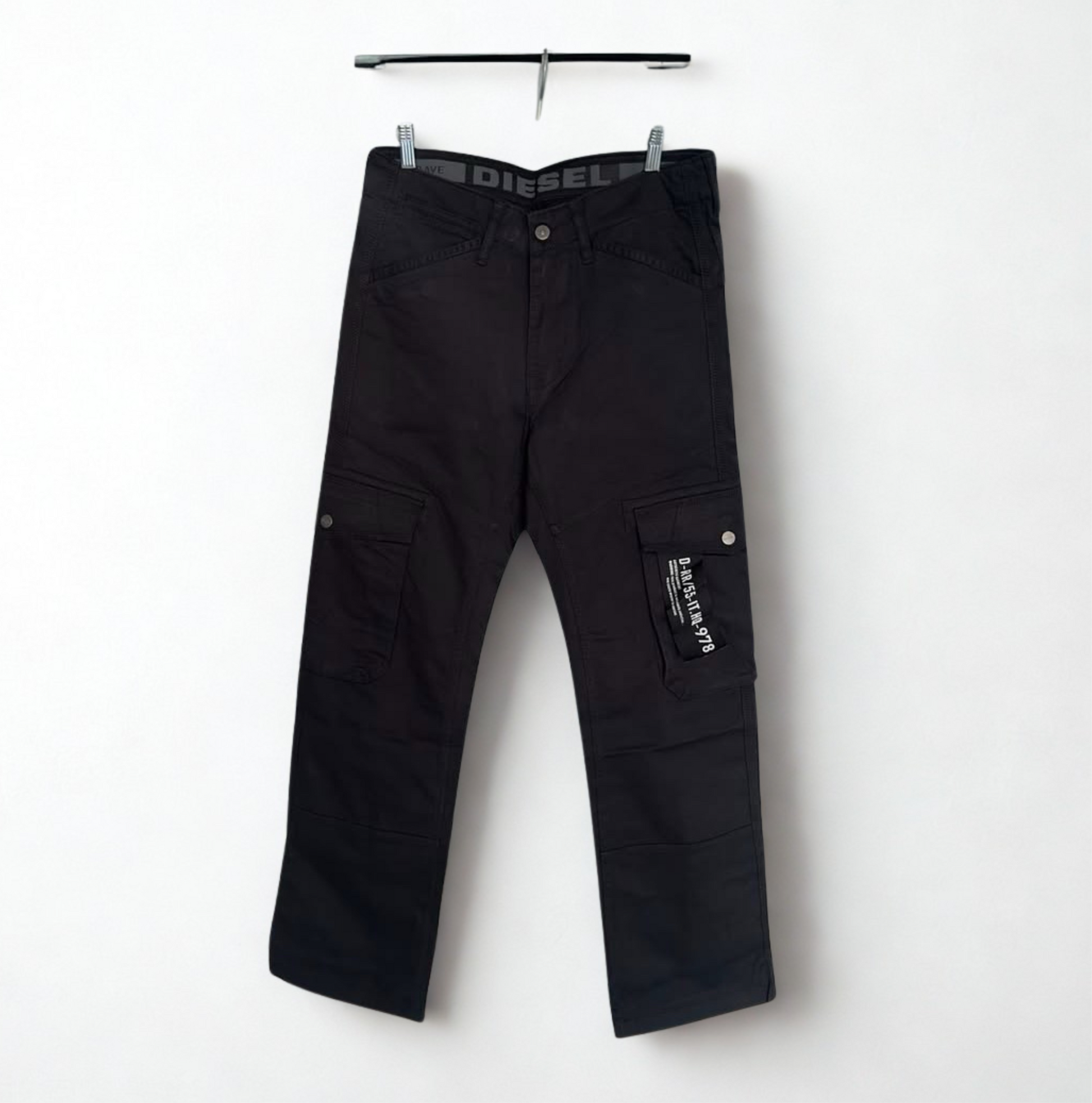 Diesel Black Cargo Pants - Men’s Premium Streetwear