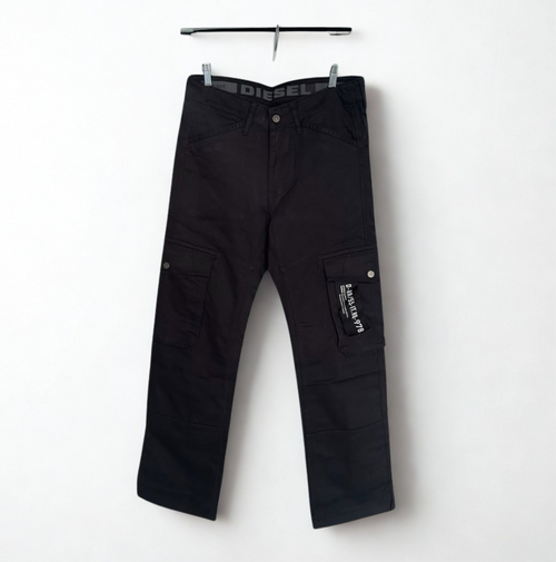 Diesel Black Cargo Pants - Men’s Premium Streetwear