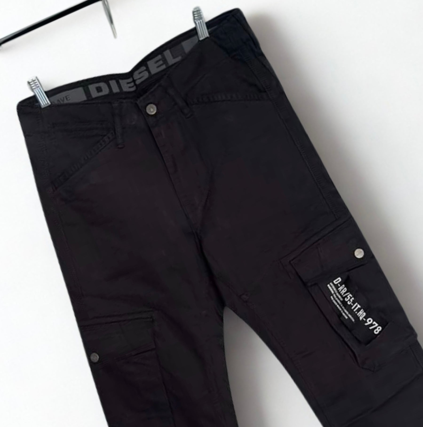 Diesel Black Cargo Pants - Men’s Premium Streetwear