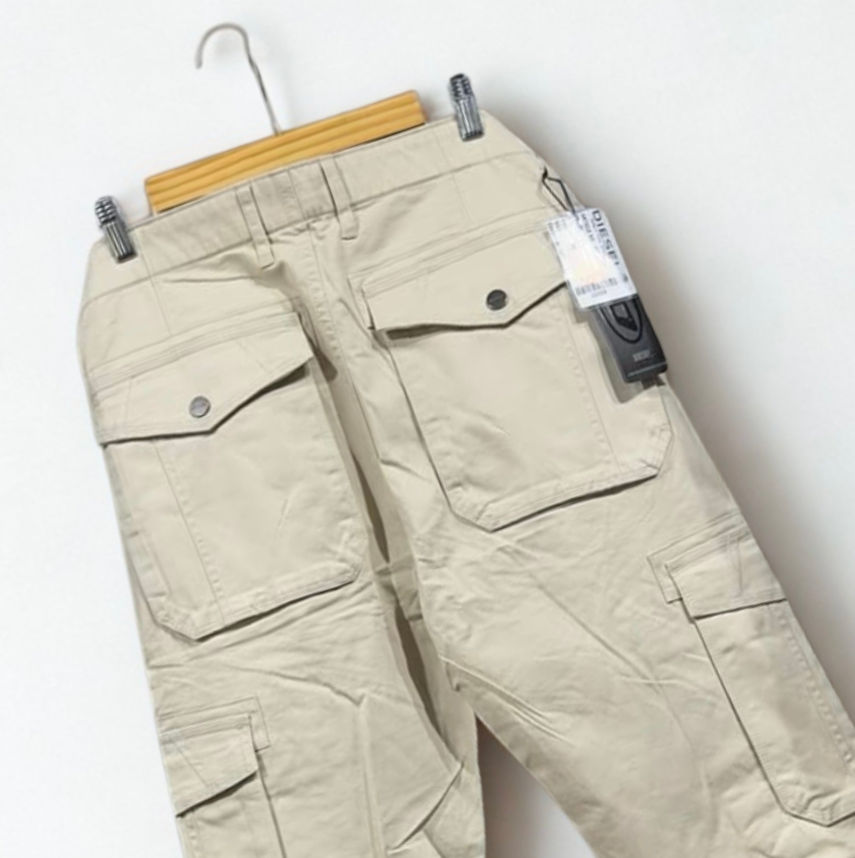 Diesel Men’s Beige Utility Cargo Pants