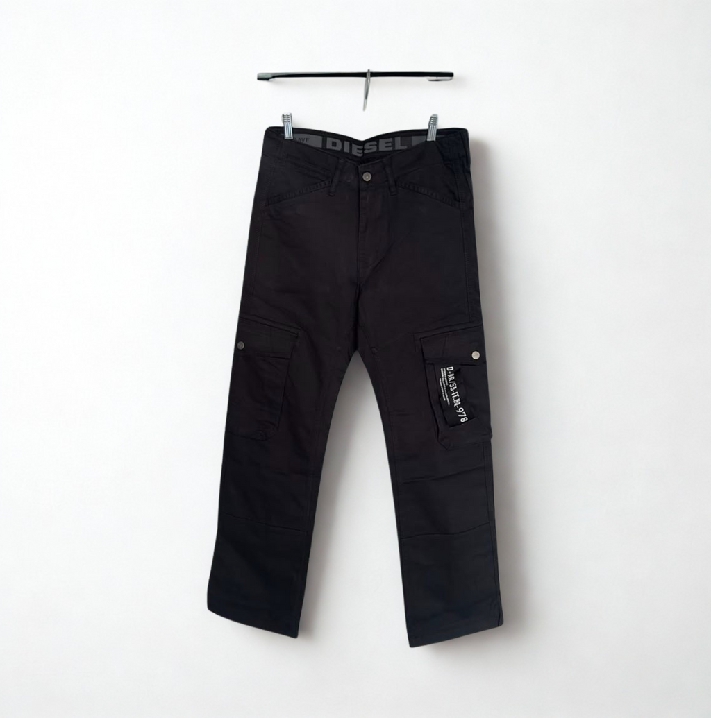Diesel Black Cargo Pants - Men’s Premium Streetwear