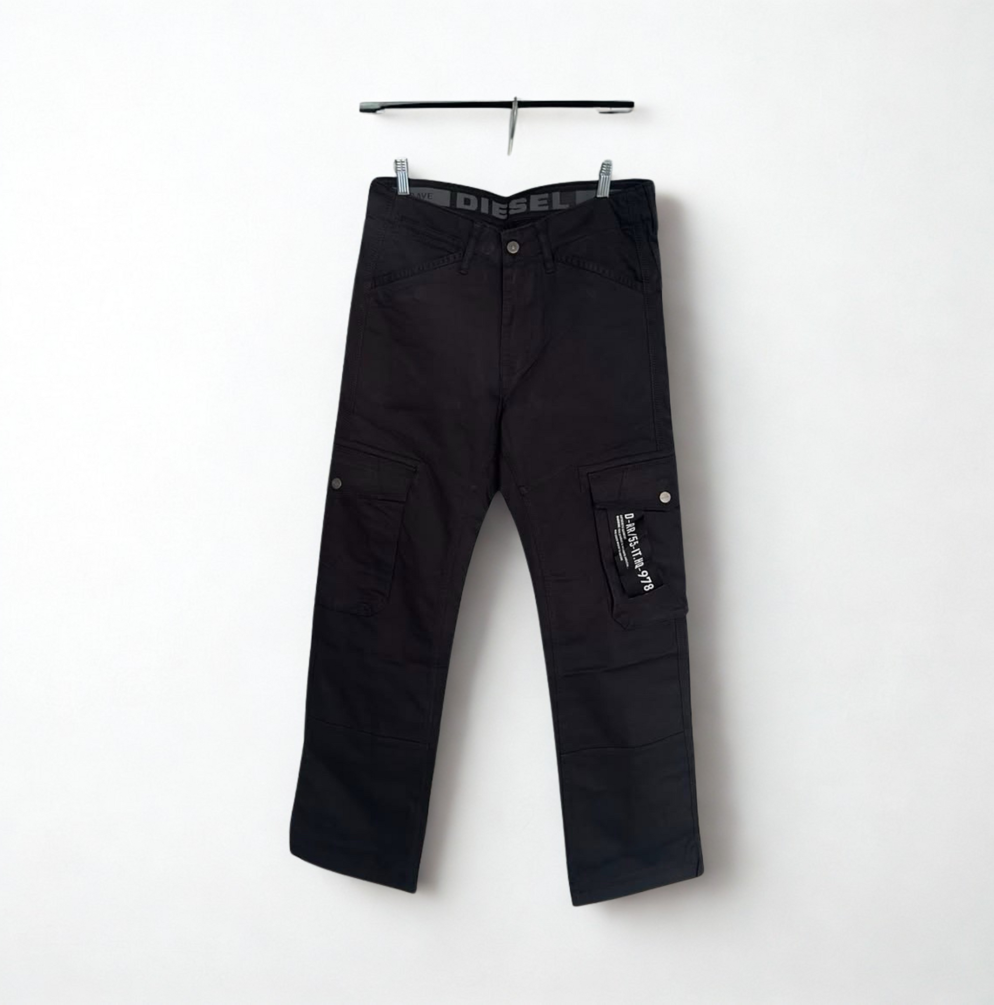 Diesel Black Cargo Pants - Men’s Premium Streetwear