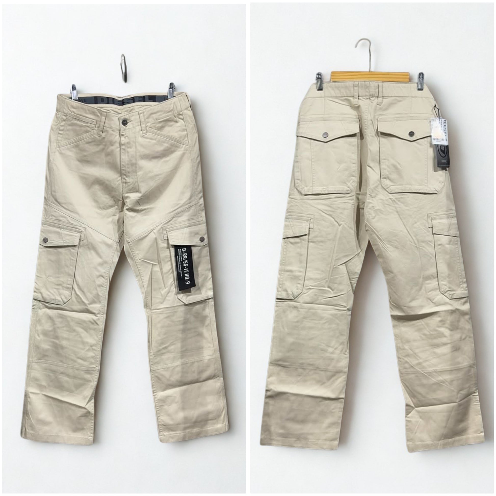 Diesel Men’s Beige Utility Cargo Pants