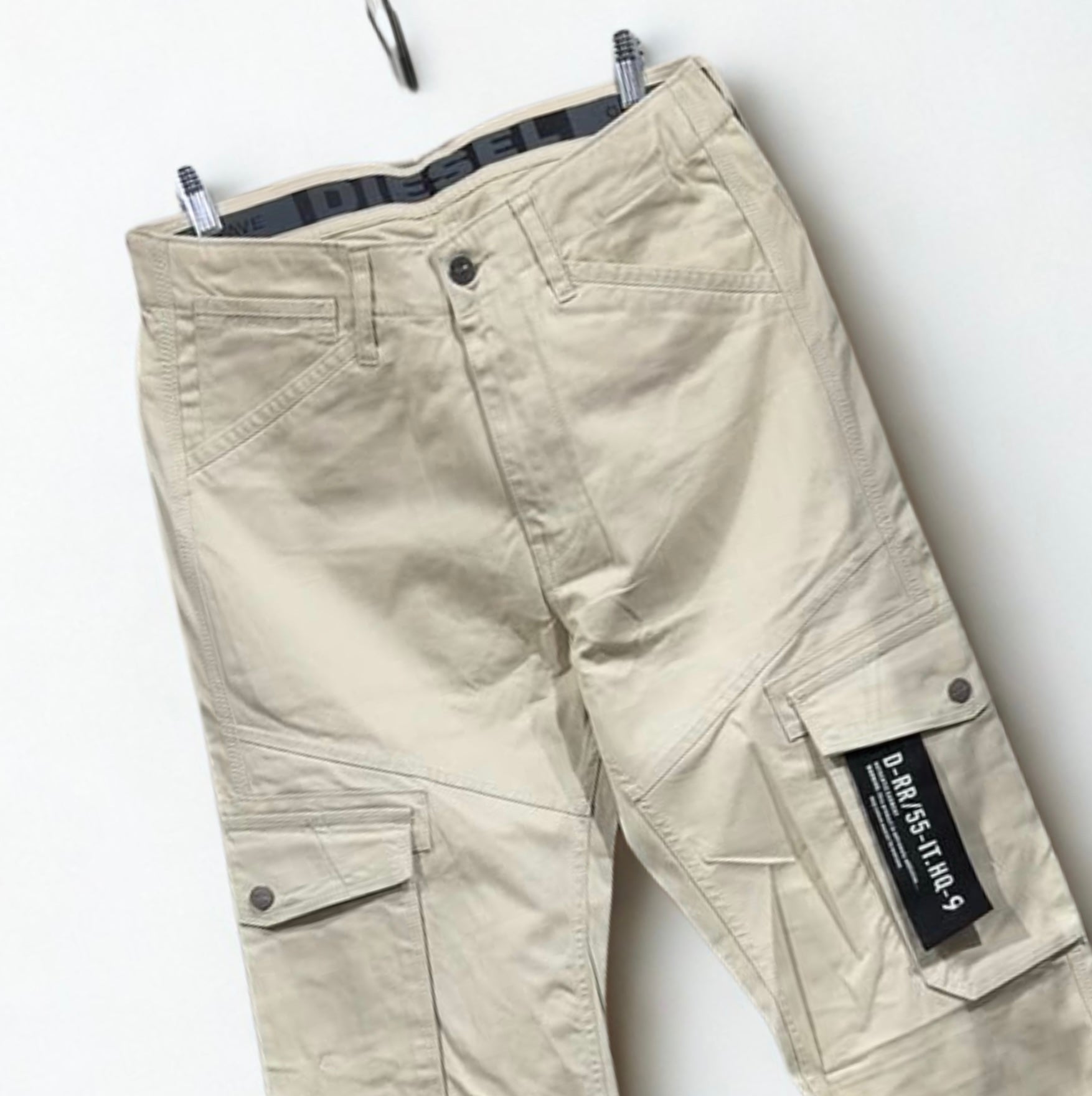 Diesel Men’s Beige Utility Cargo Pants