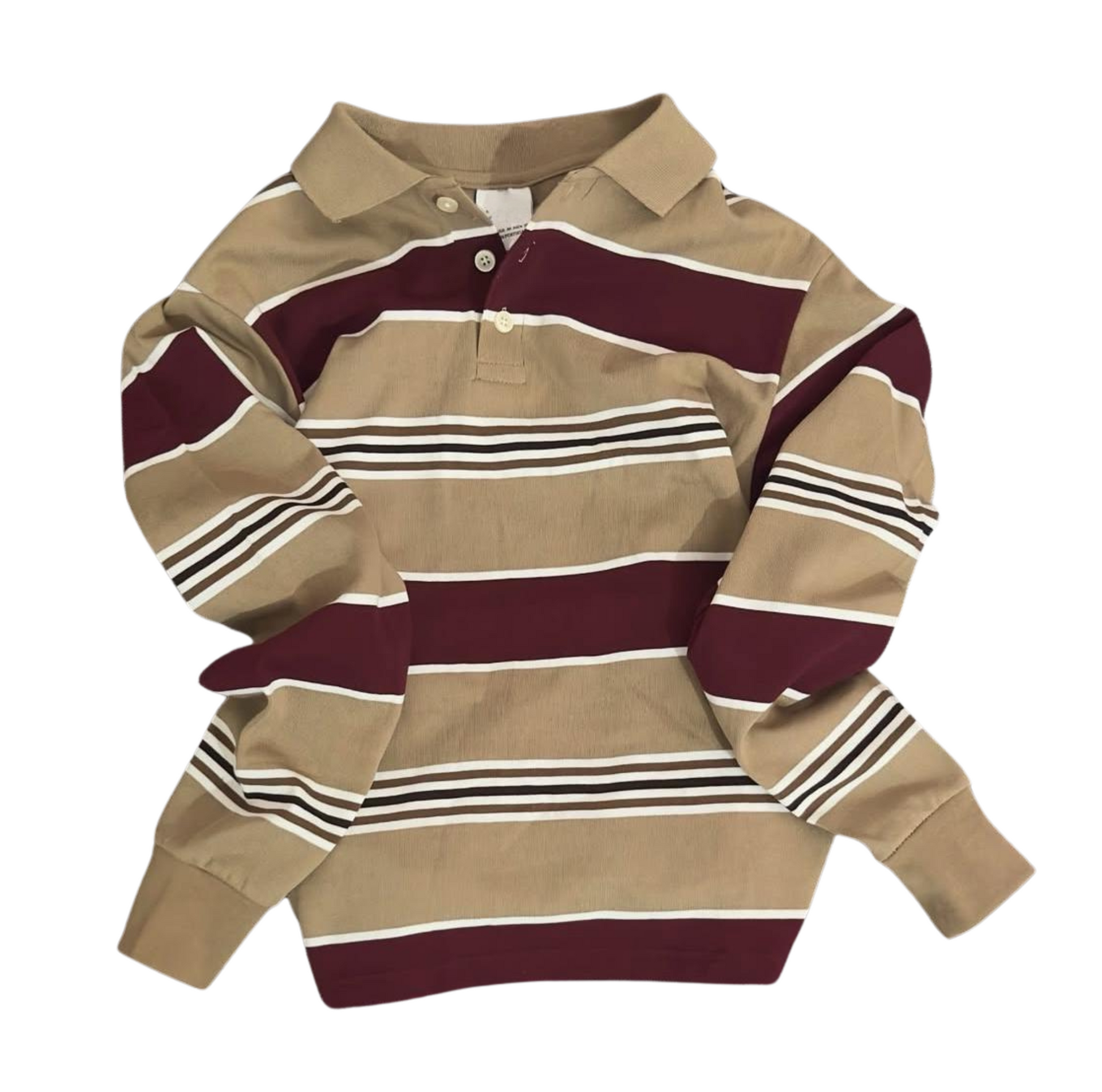 Vintage-Inspired Striped Long Sleeve T-Shirt